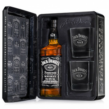 Jack Daniel's Tennessee Whiskey 40% 700ml + 2xsklo