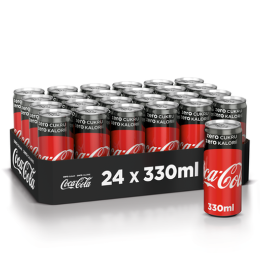 COCA - COLA ZERO PLECH 24x330ml